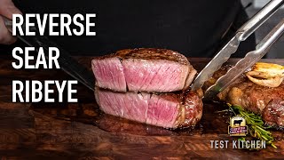 Reverse Sear Ribeye Recipe [upl. by Aicilaana766]