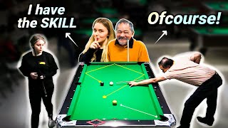 She has the SKILL but EFREN REYES is on ANOTHER LEVEL [upl. by Ylatfen504]