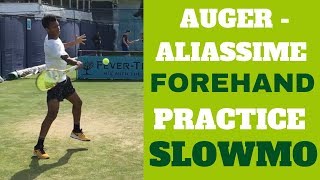 AugerAliassime Forehand [upl. by Hoshi613]