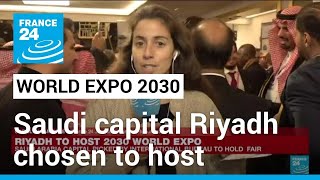 Saudi capital Riyadh chosen to host World Expo 2030 • FRANCE 24 English [upl. by Nagud]