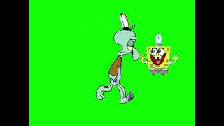 SpongeBob SquarePants Sliding Across Window meme  Green Screen [upl. by Dualc131]