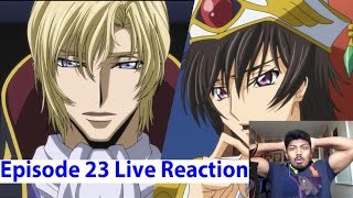 Lelouch vs Schneizel Begins  Code Geass R2 Anime Episode 23 Live Reaction [upl. by Eixel]