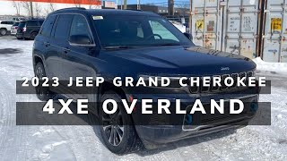 2023 Jeep Grand Cherokee 4xe Overland  Walkaround Review  900 StLaurent Blvd Ottawa ON [upl. by Gilleod]