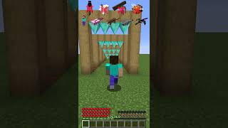 Gap Challenge vs Lowest Mobs meme minecraft shorts [upl. by Atselec]