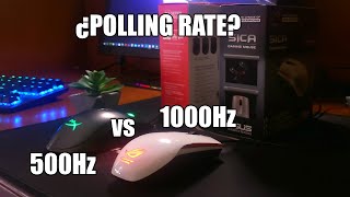 ¿Qué tan importante es el polling rate de un mouse gaming  Comparativa 500hz vs 1000hz [upl. by Esmaria]