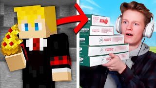 Anything He Eats in Minecraft I Send Him in Real Life [upl. by Terrag]