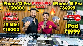 Biggest iPhone Sale Ever 🔥 Cheapest iPhone Market  Second Hand Mobile  iPhone15 Pro iPhone 16 [upl. by Hanselka]