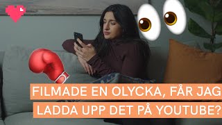 Jag filmade en olycka får jag lägga upp på Youtube Spårad med Parisa Amiri  Internetkunskap [upl. by Ennahtur]