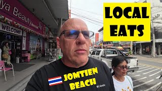 Local Eats  Jomtien Beach Pattaya Thailand 🇹🇭 [upl. by Ydisahc]