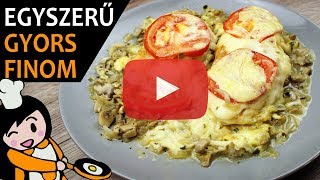 Sajtosgombás csirkemell  Recept Videók [upl. by Nona]