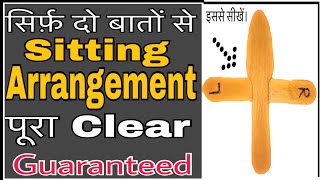 DSSSB 2018 REET Sitting Arrangement in Reasoning shortcuts REETHTET Seating Arrangement in Hindi [upl. by Taveda]