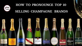 How to pronounce top selling Champagne brands correctly Moet Chandon Veuve Clicquot and more [upl. by Dahle]