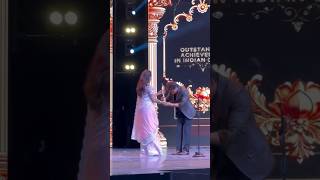 HEMA MALINI receives Outstanding Achievement award from SHAHRUKH KHAN  2024 IIFA Awards  Abu Dhabi [upl. by Pilloff]