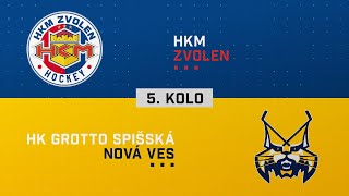 5kolo semifinále HKM Zvolen  HK GROTTO Spišská Nová Ves HIGHLIGHTS [upl. by Meesaw]