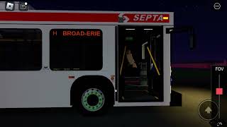 Septa Roblox  New Flyer 2004 D40LF 5747 On Route H to BroadEire [upl. by Divan]