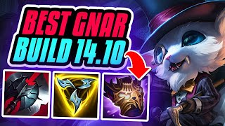 IS THIS THE BEST BUILD FOR GNAR IN PATCH 1410 Season 14 Gnar Gameplay League of Legends [upl. by Rushing414]