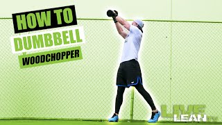 How To Do A DUMBBELL WOODCHOPPER  Exercise Demonstration Video and Guide [upl. by Kaslik]