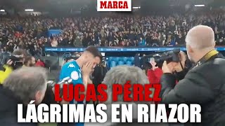 Lucas Pérez se emociona hasta las lágrimas en su regreso a Riazor [upl. by Nidia493]