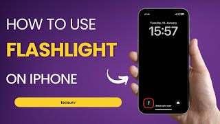 How Do I Turn On  Off Flashlight On iPhone [upl. by Ramled]