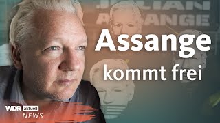 WikiLeaksGründer Julian Assange kommt nach Deal mit USA frei  WDR aktuell [upl. by Rollo]