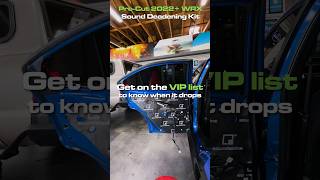 Sound Deadening Kit For the 2022 Subaru WRX shorts subaru [upl. by Ahtnamas]