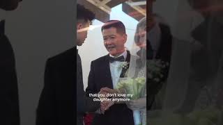 Dad gives away daughter at wedding and what he says will make you cry [upl. by Thorstein474]