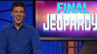 Jeopardy James Holzhauer Last Episode Day 33 Final Jeopardy 6319 [upl. by Aneelas]