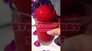 Honey Sweetened Strawberry Sorbet [upl. by Elbertine]