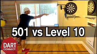 501 vs Level 10 on DartConnect on Ironman Darts [upl. by Mosnar]