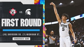 Michigan State vs Davidson  First Round NCAA tournament extended highlights [upl. by Dewees]