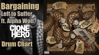 Left to Suffer  Bargaining feat Alpha Wolf Clone Hero Chart ProDrums [upl. by Ikir]