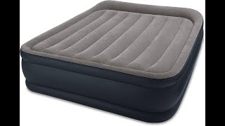 Intex 24 Dream Lux Pillow Top DuraBeam Airbed Matress With Internal Pump  Queen [upl. by Yramliw]