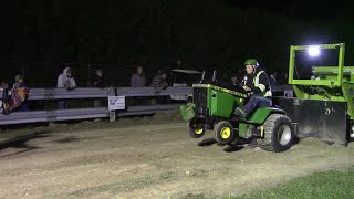 Epic battle in Blyth Stock altered 1050lb garden tractor pull [upl. by Yeldua]