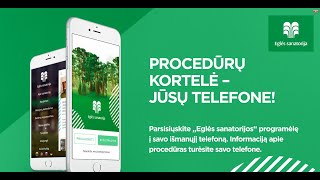 Mobilioji programėlė  Eglės sanatorija [upl. by Yngad]