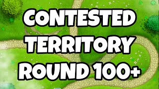 Contested Territory Round 100 Bloons Monkey City [upl. by Iadahs]