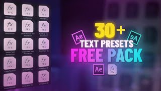 text animation free presets after effect  after effects text animation tutorial [upl. by Aicercul342]