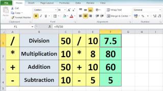 Excel 2010 Tutorial For Beginners 3  Calculation Basics amp Formulas Microsoft Excel [upl. by Alet]