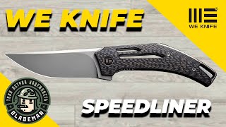 Нож WE Knife Speedliner CPM 20CV Twill Carbon Fiber  Titanium Handle [upl. by Neeoma313]