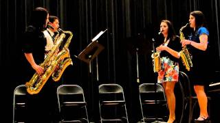 Sax Quartet playing Presto Beethoven Honors Recital 2011 [upl. by Fuld]