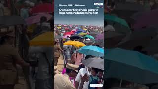 Marina Beach witnessed a huge crowd for the rehearsal of Indian Air Forces airshow dtnext [upl. by Notlim]