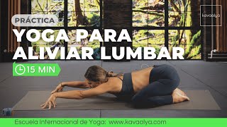 Yoga para la espalda baja Nivel Principiante  Kavaalya [upl. by Asirret]