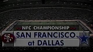 1993 NFC Championship 49ers vs Cowboys Highlights CBS Intro [upl. by Naaitsirhc425]