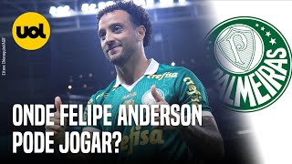 FELIPE ANDERSON EXPLICA EM QUAIS POSIÇÕES PODE ATUAR PELO PALMEIRAS [upl. by Coffeng]