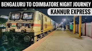 Bengaluru to Coimbatore Night Journey  16527 Yesvantpur Kannur Express  Sleeper Class Journey [upl. by Enyaht]