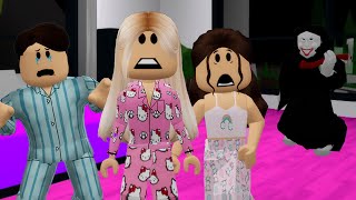 I WENT TO A CREEPY SLEEPOVER brookhaven roleplay [upl. by Orravan]