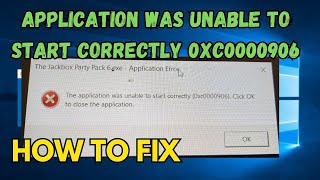 The application was unable to start correctly 0xc0000906 [upl. by Prober]