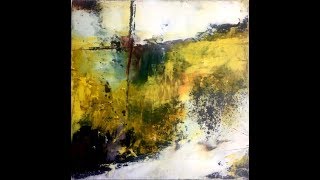 Abstract ArtStudio Play with Cold Wax and Oil Paint [upl. by Birgitta]