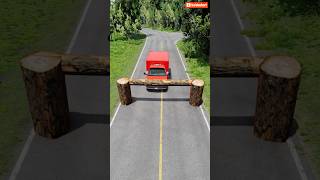 Dump truck vs Log Trade Beamngdriver [upl. by Aisya]