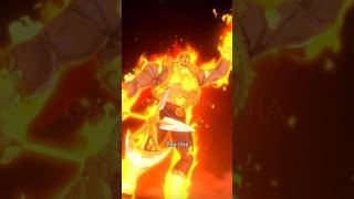 The One Escanor Vs Zeldris anime SevenDeadlySins SevenDeadlySinsGrandCross Game [upl. by Haizek163]