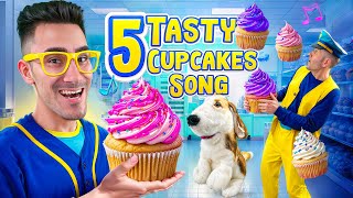 5 Tasty Cupcakes Song  123Vinny  Fun Learning Videos For Kids [upl. by Christmann]